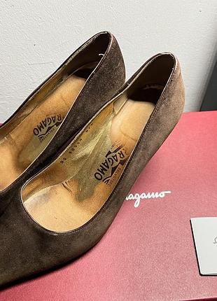 Замшевые туфли salvatore ferragamo🔥 италия♥️