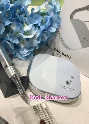 Фрезер для манікюру bucos nail drill x1 pro ice blue 65 ват, 40 000 об./мін.1 фото