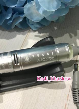 Фрезер для маникюра bucos nail drill x1 pro ice blue 65 ватт, 40 000 об./мин.4 фото