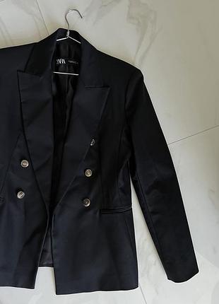 Пиджак zara чёрный