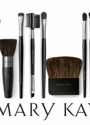 Пензлі для макіяжу натуральні mary kay мері кей мері кей9 фото