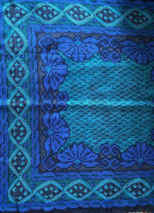 Велика шовкова хустка (шелковый платок)2 фото