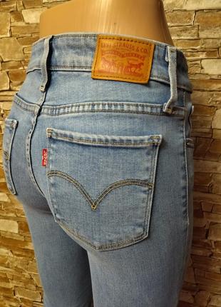 Джинсы скинни levis оригинал,голубые джинсы levis4 фото