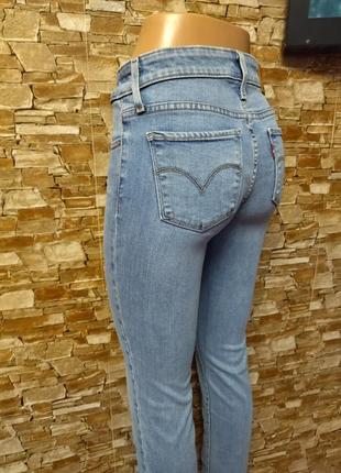 Джинсы скинни levis оригинал,голубые джинсы levis8 фото