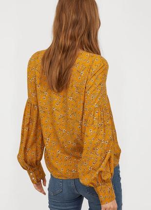 Блуза в стиле бохо с объемными рукавами3 фото