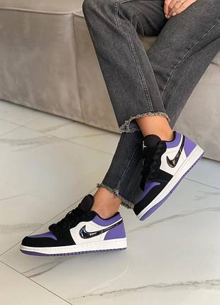 Женские кожаные кроссовки nike air jordan #найк