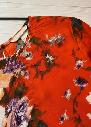 Сукня помаранчева у квітковий принт від h&m3 фото