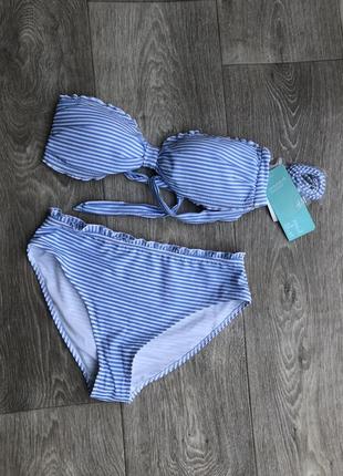 Купальник у смужку h&m
