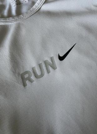 Бігова футболка nike оригінал біла спортивна майка free run3 фото