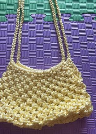 Жовта сумка handmade1 фото