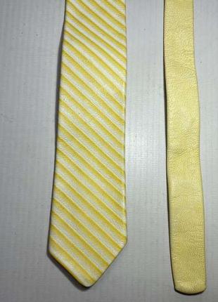 Галстук кожаный, echtes leder, как новый!