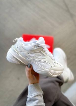 Жіночі кросівки nike m2k tekno triple white ❣️❣️❣️