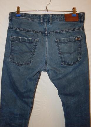 Мужские джинсы diesel braddom jeans-slim carrot -wash 0811k blue7 фото