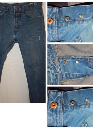 Мужские джинсы diesel braddom jeans-slim carrot -wash 0811k blue8 фото