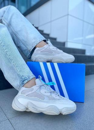 Adidas yeezy 500 blush кросівки ізі адідас жіночі розміри молочні світлий беж женские молочные кроссовки бежевые изи женские размеры с сеткой izi3 фото