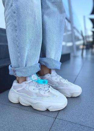 Adidas yeezy 500 blush кросівки ізі адідас жіночі розміри молочні світлий беж женские молочные кроссовки бежевые изи женские размеры с сеткой izi2 фото