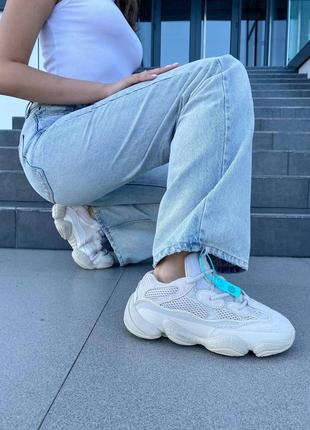 Adidas yeezy 500 blush кросівки ізі адідас жіночі розміри молочні світлий беж женские молочные кроссовки бежевые изи женские размеры с сеткой izi5 фото