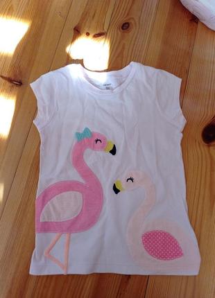 Футболка з фламінго