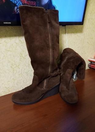 Чоботи замшеві