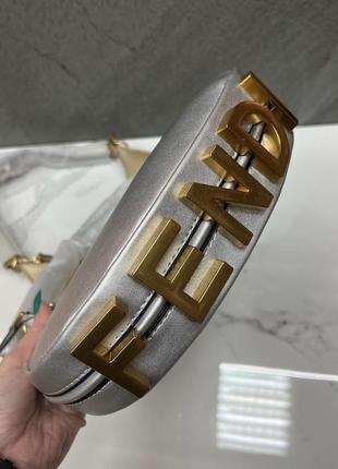 Сумка fendi 2022 клатч фенді коричнева кольорові сумки брендові брендова сумка-клатч біла чорна золота срібна