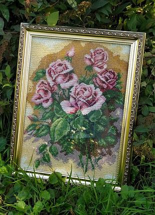 Картина "roses" (чеським бісером)