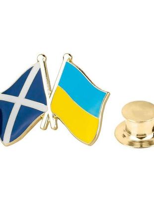 Брошка значок пін національна символіка прапор шотландія україна brgv112809
