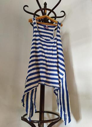 Майка-туника в полоску