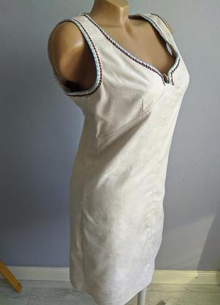 Сукня-сарафан під замшу, франція4 фото