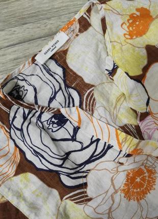 Льняная блуза в цветы gerry weber лен3 фото
