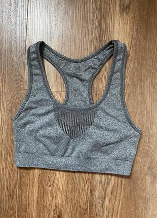 Сірий спортивний топ нм