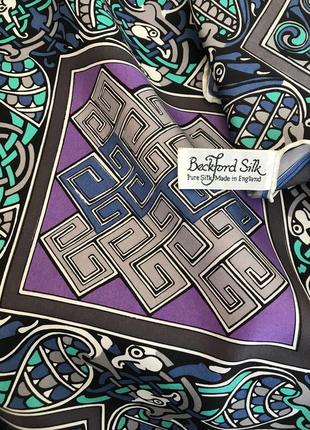 Beckford silk винтажный шелковый платок, роуль2 фото