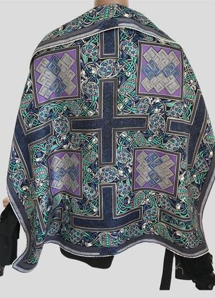 Beckford silk винтажный шелковый платок, роуль3 фото