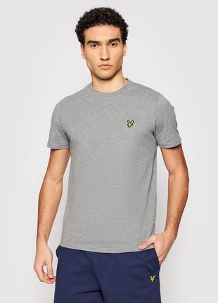 Футболка lyle & scott crew neck gray t-shirt