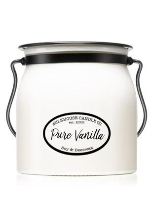 Велика ароматична свіча свічка pure vanilla 🍁 вага 450гр2 фото