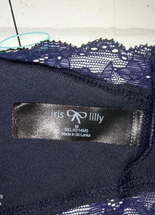 Темно сині бавовняні трусики iris фірми & lilly розмір м4 фото