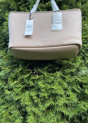 Новая сумка calvin klein (ck pebble medium tote bag) с америки7 фото