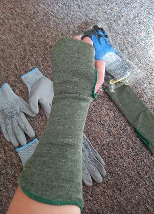 Робочі рукавички з захистом від порізів: клас 5. рр 7, 8, 9, 10,116 фото