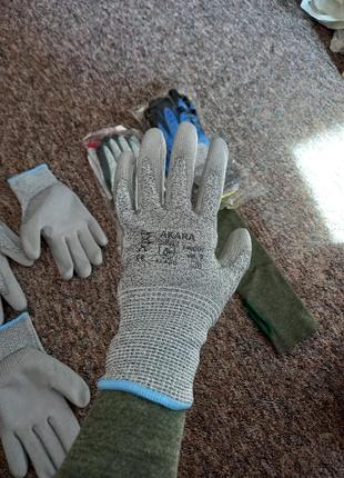 Робочі рукавички з захистом від порізів: клас 5. рр 7, 8, 9, 10,118 фото