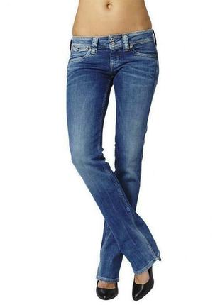 Новые джинсы прямые ярко-синие w30-31 l30 'pepe jeans london' 'banji'