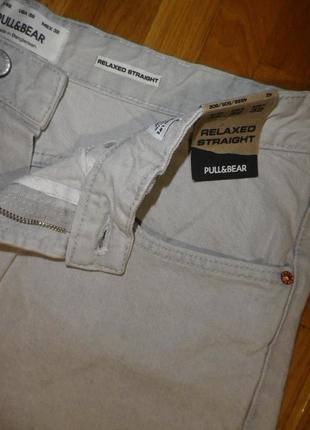 Джинсы мужские pull & bear (relaxed straight) w34