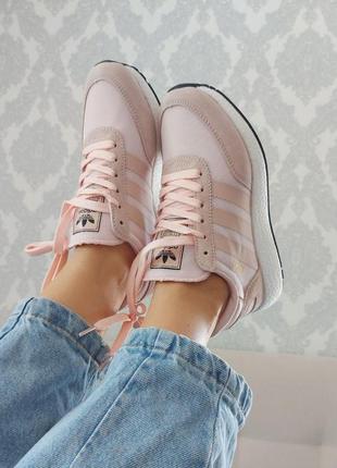 Жіночі кросівки adidas iniki pink-beige жіночі кросівки адідас