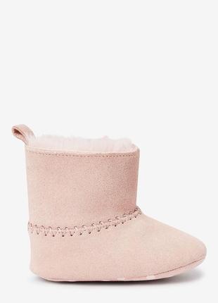 Шкіряні дитячі чоботи з теплою підкладкою (0-18 місяців)