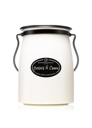 Большая свеча свечка веrries & cream milkhouse candle co