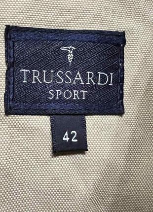 Жіночий тренч жакет trussardi бежевий оригінал6 фото