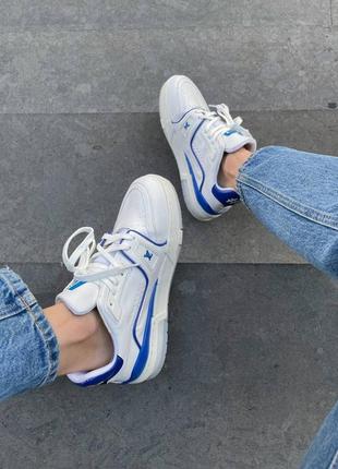 Кросовки lv trainer white blue