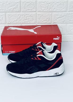 Кросівки чоловічі puma trinomic black кросівки чоловічі замшеві пума триномик2 фото