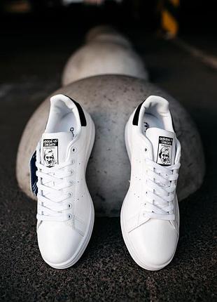 Жіночі кросівки  adidas stan smith white black женские кроссовки адидас