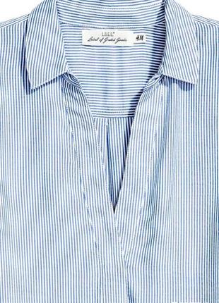 Блуза h&m розмір 36 блакитна в смужку3 фото