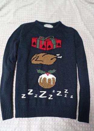 Новорічний зимовий светр , як відзначають новий рік l