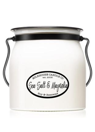 Бошьшая свеча свечка свечи milkhouse candle co сreamery sea salt & magnolia2 фото